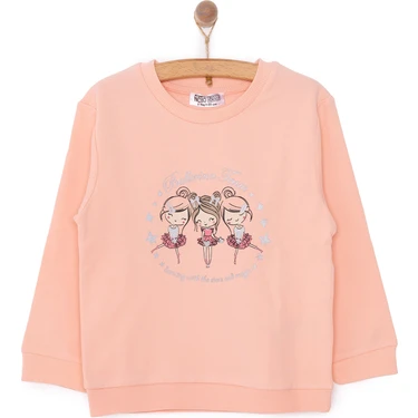 Hellobaby Kız Bebek Basic Sweatshirt Bisiklet Yaka Uzun Kol