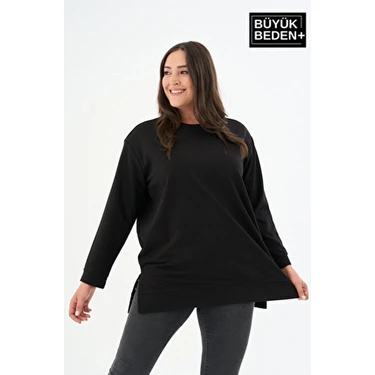 Superlife Kadın Tunik Büyük Beden Sweatshırt