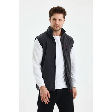 Monox Erkek Tam Fermuarlı Spor Polar