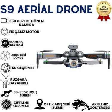 Hzl S9 4K Kamera Drone Uzaktan Kumandalı Mini Quadcopter Çocuklar İçin Uygun, Katlanabilir, RC