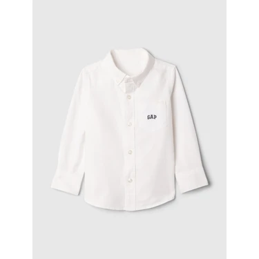 Gap Erkek Bebek Beyaz Gap Logo Oxford