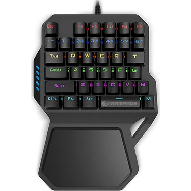 Rampage KB-R77 USB Rainbow Backlight Outemu Blue Switch Mekanik 36 Tuşlu Mini Gaming Oyuncu