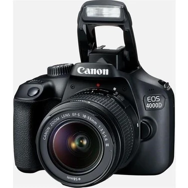 Canon EOS 4000D 18-55 mm DC III Kit Dijital Fotoğraf Makinesi - Set, SD Hafıza Kartı