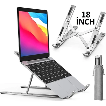 Fibaks Alüminyum Ayarlı Laptop Macbook Notebook iPad Tablet Yükseltici Tutucu
