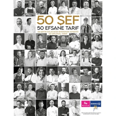 The Kitap Korkmaz Yemek Kitabı – 50 Şefin Efsane Tarifleri, 136 Sayfa, İyiliğe Kapı Aç Projesi Özel