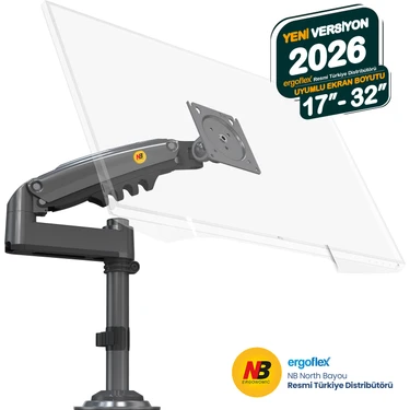 Ergoflex Nb H100 Amortisörlü Monitör Tutucu Kol Profosyonel Monitör