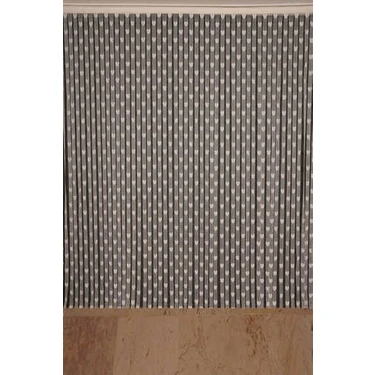 Akça Tekstil Kalpli Model Krem Renk İp Perde Hazır İp Perde 300 x 270