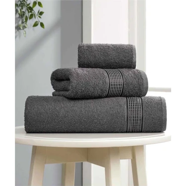 Mira Home 3'lü Banyo Havlusu Seti Pamuklu Ritim