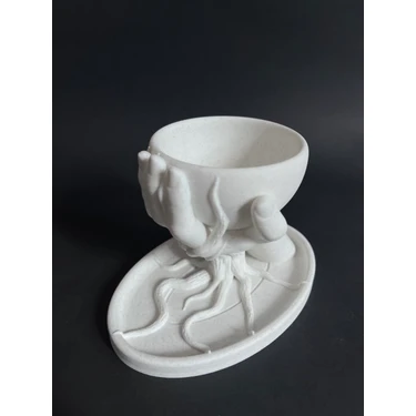 3Defa Craft El & Kök Tasarımlı Dekoratif Vazo – 3D Baskı Pla Modern Sanatsal