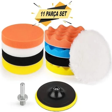 Combat Pasta Cila Polisaj Süngeri Pedi Seti 115 mm Otomotiv Parlatıcı (11