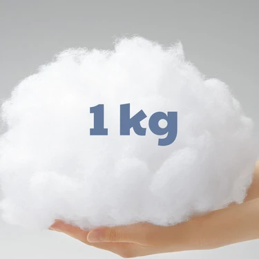 Elyaf Sepeti 1 Kg Silikon Inci Elyaf  Bütün Elyaf Yastık Yorgan Minder Oyuncak Dolgu