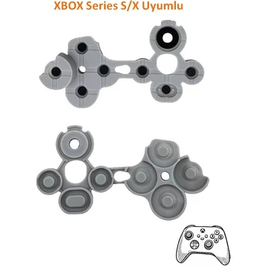 Xbox Series S/x Uyumlu Silikon Buton Ped Takımı - Yüksek Hassasiyetli Yedek