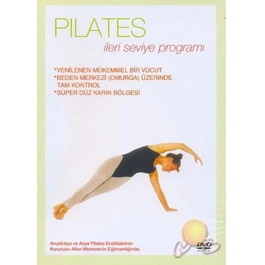Pilates İleri Seviye Programı DVD Formatında Türkçe ve İngilizce Sesli 54 Dk. Eğitmen Allan