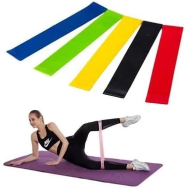 Ethab Ticaret Aerobik Bant 5 Li Pilates Yoga Bandı