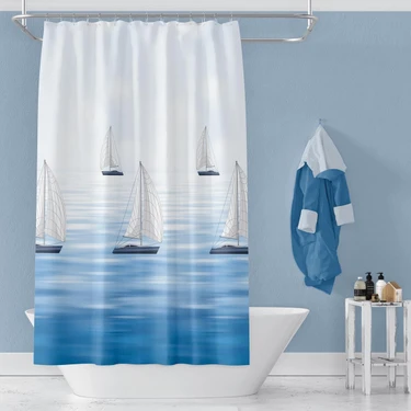 Zethome Banyo Perdesi 1 x 100 x 200 Tek Kanat Duş Perdesi