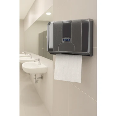 Palex 3570-2 Standart Z Katlı Kağıt Havlu Dispenseri Şeffaf