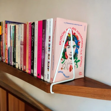 Ece Ev Modası Kitap Tutucu ve Metal Kitap Desteği 2'li