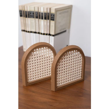 Alwen Hazeran | Kitap Tutucu | Kitaplık Dekorasyon | 2'li Set | 12,5X13X7