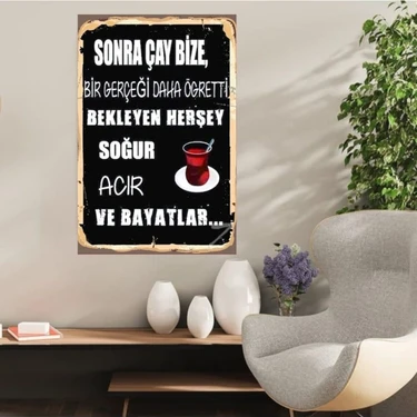 Durusoy Shop Center Ahşap Retro Mdf Poster , Komik Sözler , Duvar Yazıları , Manzara ,  Tarih ,