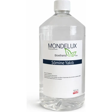 Mondelux Bioethanol Şömine Yakıtı – 1 Litre Bitkisel Içerikli,kokusuz ve Dumansız,ekstra Uzun