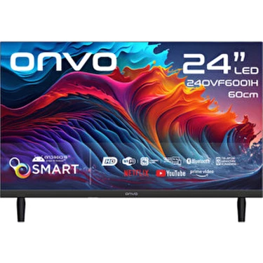 Onvo 24OVF6001H 24'' Full HD Smart LED TV 1366 x 768 Çözünürlük ve Dahili Uydu