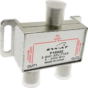 Özentek 2'li 1/2 Splitter 5-2500 Mhz 2 Way Karasal Uydu Yayını