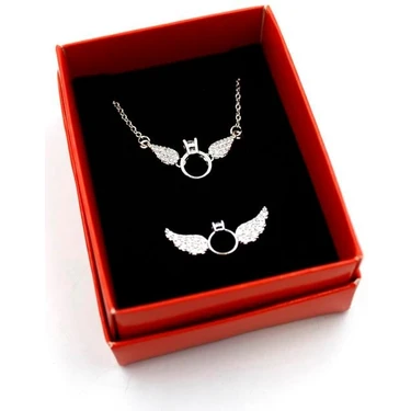 Tektaş Set Kolye -