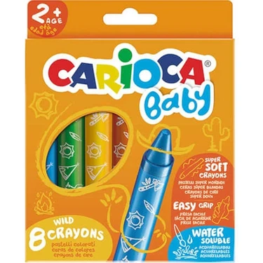 Carioca Jumbo Bebek Yumuşak Pastel Boya Kalemi 8'li 2