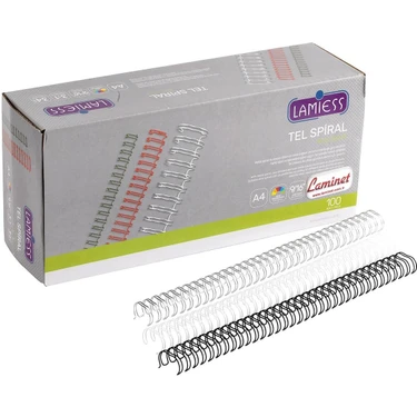 Lamiess 3:1 Beyaz Tel Spiral 90-120 Sayfa Kapasite ile Pratik Ofis