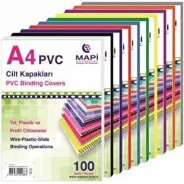 Pvc A-4 Cilt Kapağı 100 Lü