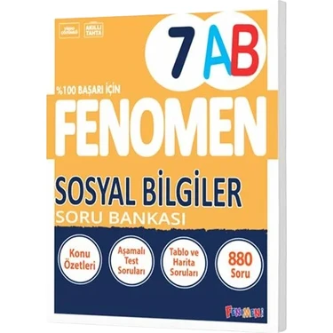 Fenomen Okul 2025 7. Sınıf Sosyal Bilgiler A - B Serisi Konu Özetli Soru