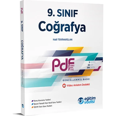 Eğitim Vadisi Yayınları 9.Sınıf Coğrafya PDF Video Anlatım
