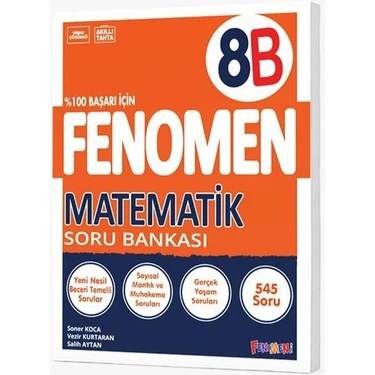 Gama Yayınları Fenomen 8. Sınıf Matematik Soru Bankası (B) LGS Hazırlık İçin Özel