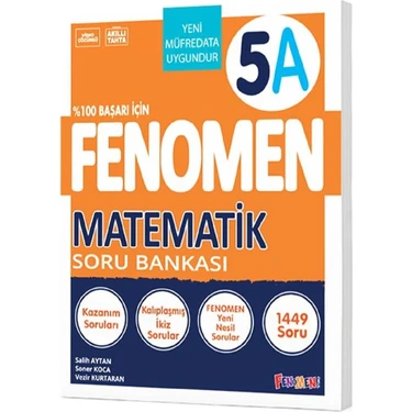 Fenomen Okul 2025 5. Sınıf Matematik A Soru Bankası Yeni Nesile Kolay Geçiş Güncel
