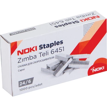 Noki Zımba Teli 24/6 Beyaz 10 Paket (1