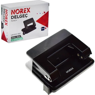Norex Metal Delgeç 20 Sayfa Siyah UH102