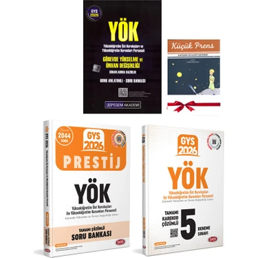 Pegem Akademi Yayıncılık 2026 Gys Yök Yükseköğretim Üst Kuruluşları ve Yök Personeli Görevde