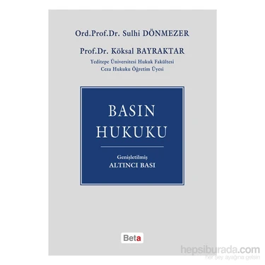 Basın Hukuku-Köksal