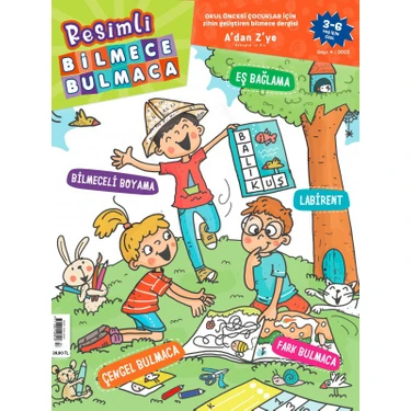 Turkuvaz Dergi Resimli Bilmece Bulmaca 4. Sayı 2023 Ciltli Mini Kitap Eğlenceli Zihin Geliştirici