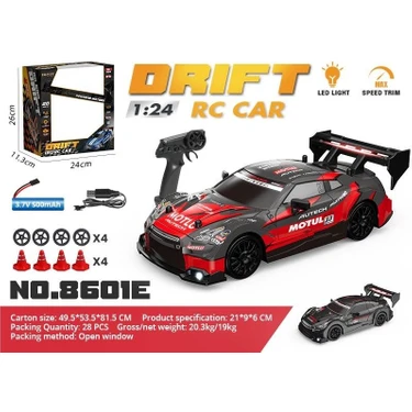 1:24 Flake Rc Drift Araba Drift Aracı 2,4 Ghz Uzaktan Kumandalı Oyuncak Yarış Araba,