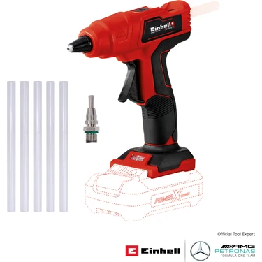 Einhell TE-CG 18 Li - Solo, Akülü Sıcak Silikon Mum Tabancası (Akü ve şarj cihazı dahil