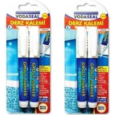 Vodaseal Fayans Derz Kalemi Beyaz 4'lü Set 4 Adet Yedek