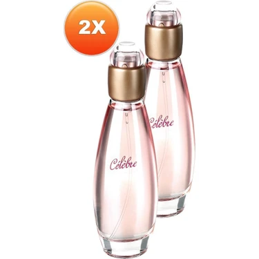 Avon Celebre Kadın Parfüm EDT - Çiçek ve Meyve Aromalı, 2x50 ml Hediye Seti, Uzun Süre Kalıcı ve