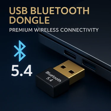 USB Bluetooth Dongle Pc Laptop Kablosuz Bluetooth 5.4 Adaptör V5.4 Bluetooth