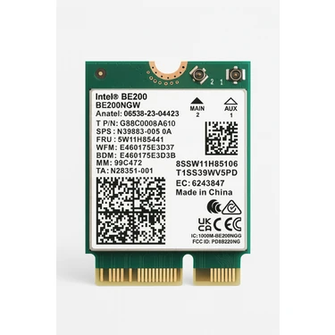 Intel BE200 Network Kartı BE200NGW Wi-Fi 7 Ağ