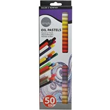 Daler Rowney Simply Yağlı Pastel Boya 50 Renk Kolay Uygulama ve Mükemmel Karışım