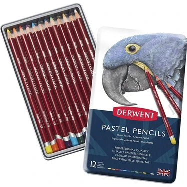 Derwent Pastel Pencil Pastel Kalem 12'Li Teneke