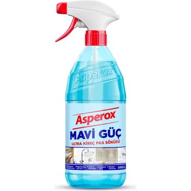 Asperox Mavi Güç Ultra Kireç ve Pas Sökücü 1000 ml Etkili Temizlik Ürünü Türkiye