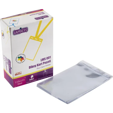 Lamiess Lms 001 Dikey Pvc Kart Poşeti 110X155