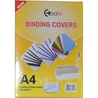 Bafix 66572 A4 Şeffaf Cilt Kapağı 160 Micron